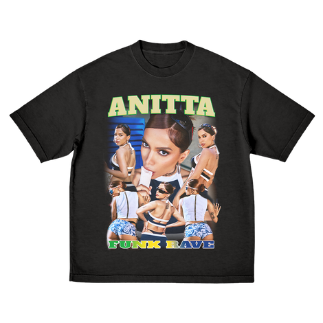 Anitta Funk Rave Collage T-Shirt