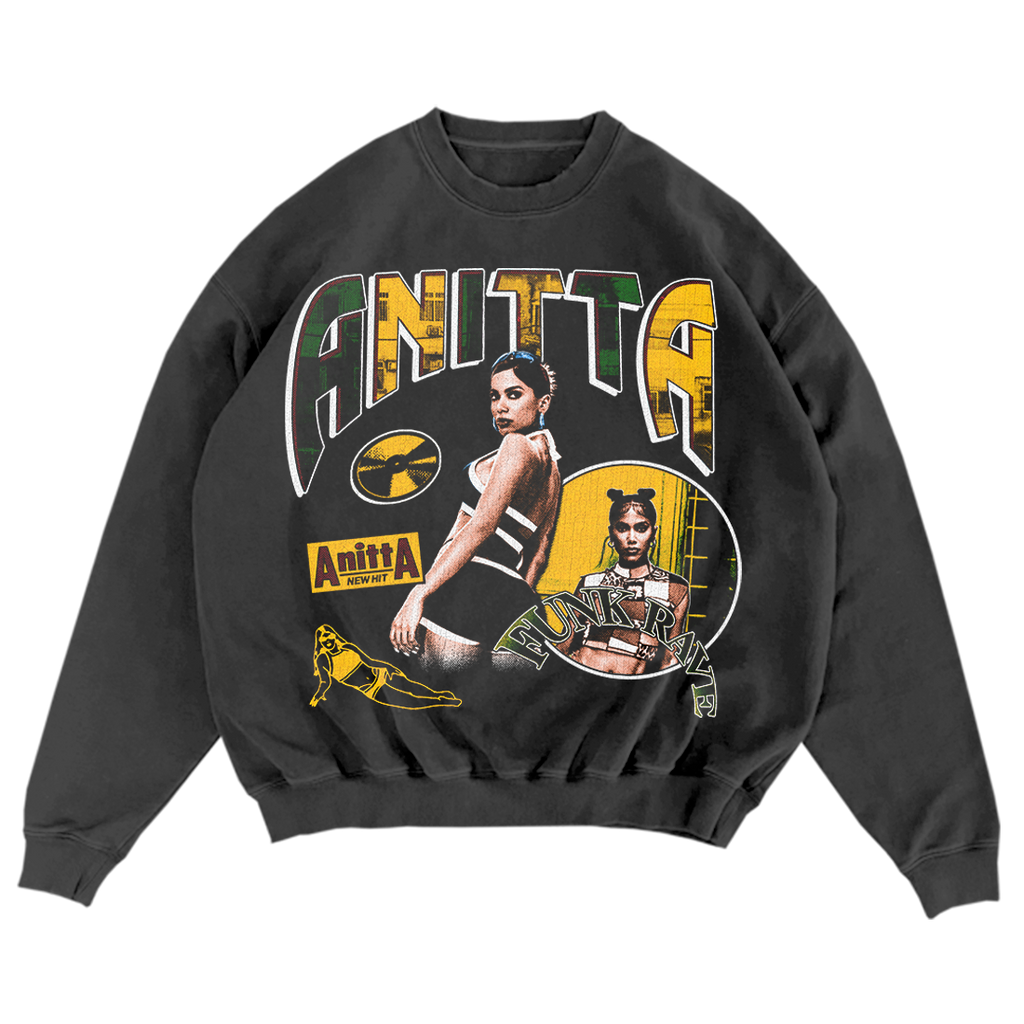 Funk Rave Collage Crew Fleece